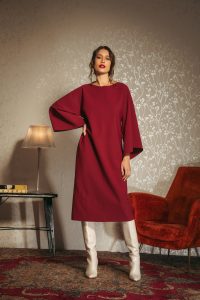 abito orleans dress autumn autunno inverno winter sensitive burgundy bordeaux 